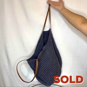 THRIFTED JCREW WOVEN SHOULDER BAG